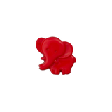 Prym Union Knopf Poly-Button Shank Elephant 19mm Red - Pack of 3