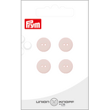Prym Union Knopf Poly-Button 2 Hole 12mm Rose - Pack of 4
