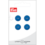 Prym Union Knopf Poly-Button 2 Hole 12mm Blue - Pack of 4