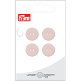 Prym Union Knopf Poly-Button 2 Hole 15mm Rose - Pack of 4
