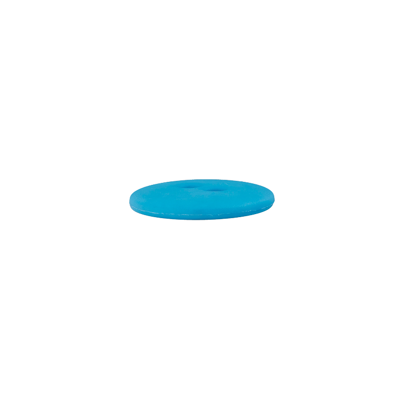 Prym Union Knopf Poly-Button 2 Hole 15mm D-Turquoise - Pack of 4