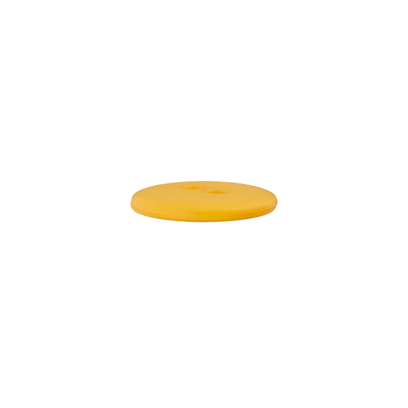 Prym Union Knopf Poly-Button 2 Hole 15mm Yellow - Pack of 4