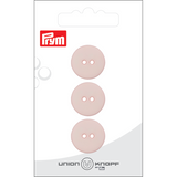 Prym Union Knopf Poly-Button 2 Hole 18mm Rose - Pack of 3