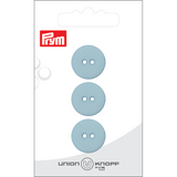 Prym Union Knopf Poly-Button 2 Hole 18mm Light Blue - Pack of 3