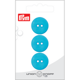 Prym Union Knopf Poly-Button 2 Hole 20mm D-Turquoise - Pack of 3