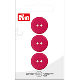 Prym Union Knopf Poly-Button 2 Hole 20mm Pink - Pack of 3