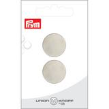 Prym Union Knopf Metal Button Shank 20mm Silver - Pack of 2