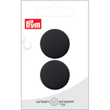 Prym Union Knopf Poly-Button Shank 25mm Black - Pack of 2