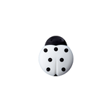 Prym Union Knopf Poly-Button Shank Ladybug 18mm White - Pack of 3