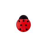 Prym Union Knopf Poly-Button Shank Ladybird 18mm Red - Pack of 3