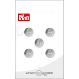 Prym Union Knopf Shell Button 2 Hole 11mm White - Pack of 5