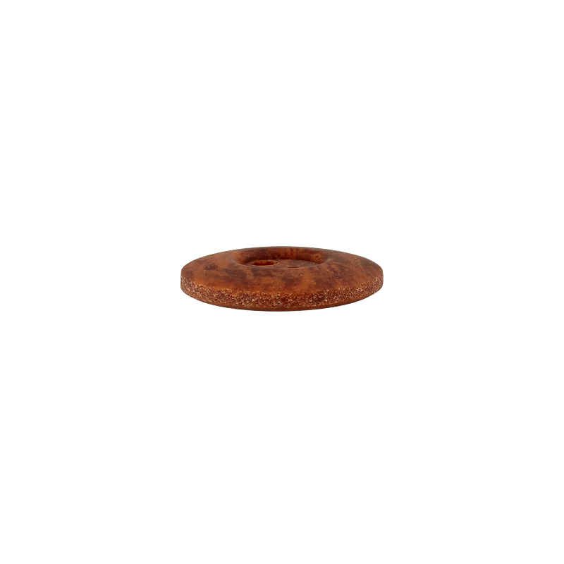 Prym Union Knopf Poly-Button 2 Hole 15mm Dark Brown - Pack of 4