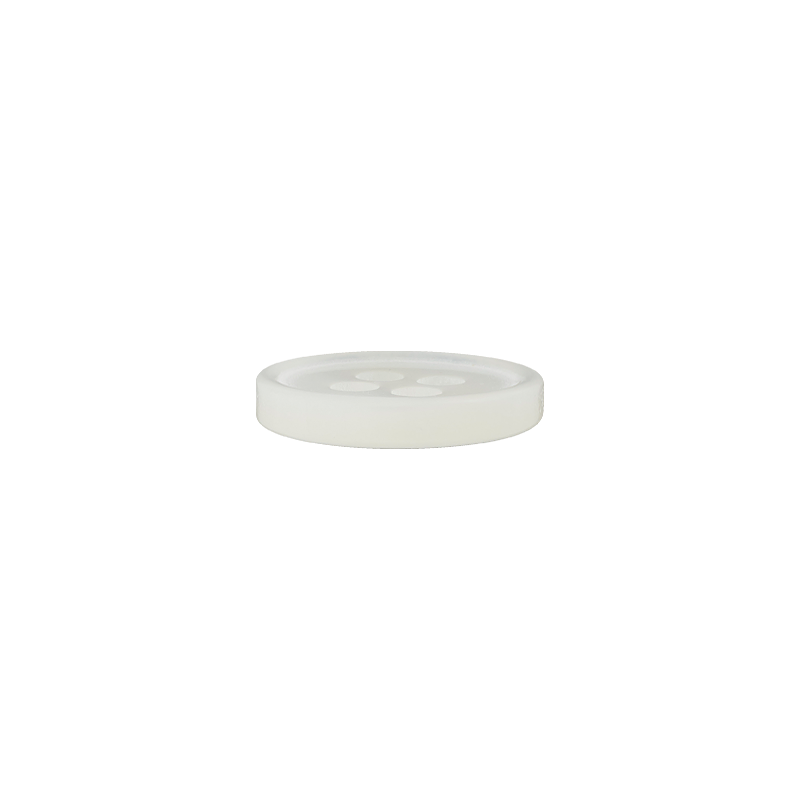 Prym Union Knopf Poly-Button 4 Hole 9mm White - Pack of 5