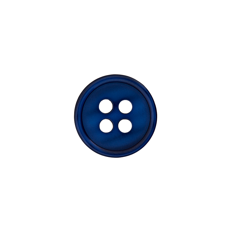 Prym Union Knopf Poly-Button 4 Hole 9mm Navy - Pack of 5