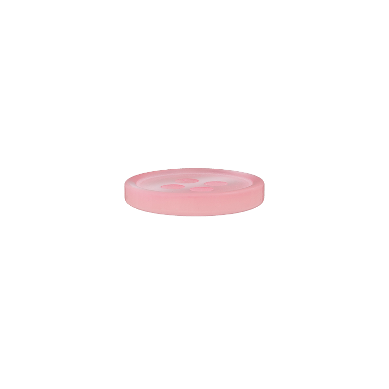Prym Union Knopf Poly-Button 4 Hole 12mm Rose - Pack of 4