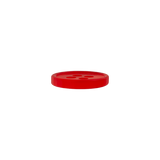 Prym Union Knopf Poly-Button 4 Hole 12mm Red - Pack of 4