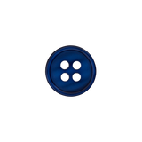 Prym Union Knopf Poly-Button 4 Hole 12mm Navy - Pack of 4