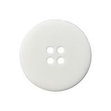 Prym Union Knopf Poly-Button 4 Hole 18mm White - Pack of 3