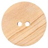 Prym Union Knopf Wood Button 2 Hole 23mm Beige - Pack of 2