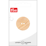 Prym Union Knopf Wood Button 2 Hole 28mm Beige - Pack of 1