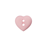 Prym Union Knopf Poly-Button 2 Hole Heart 12mm Rose - Pack of 4