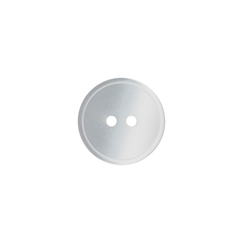 Prym Union Knopf Poly-Button 2 Hole 10mm White - Pack of 5