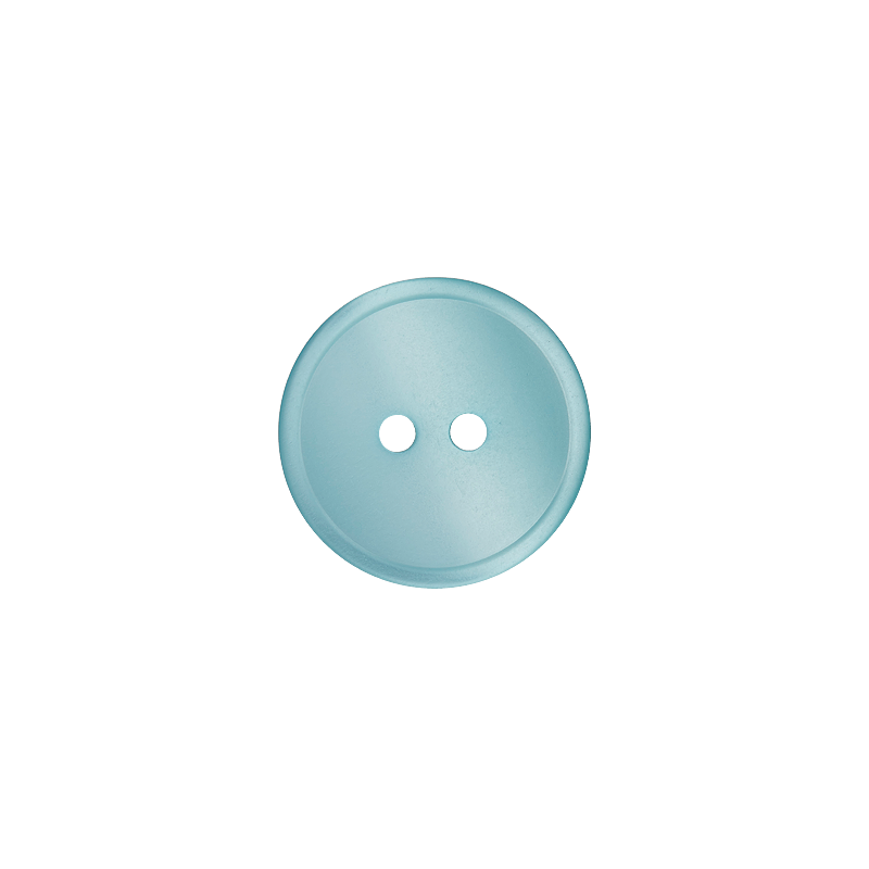 Prym Union Knopf Poly-Button 2 Hole 12mm L-Turquoise - Pack of 4