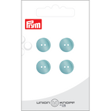 Prym Union Knopf Poly-Button 2 Hole 12mm L-Turquoise - Pack of 4