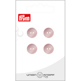 Prym Union Knopf Poly-Button 2 Hole 12mm Rose - Pack of 4