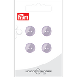 Prym Union Knopf Poly-Button 2 Hole 12mm Lilac - Pack of 4