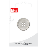 Prym Union Knopf Metal Button Shank 25mm Silver Matt - Pack of 1