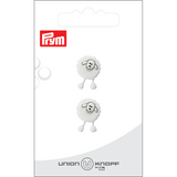 Prym Union Knopf Poly-Button Shank Sheep 18mm White - Pack of 2