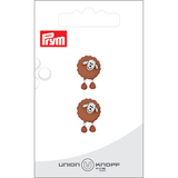 Prym Union Knopf Poly-Button Shank Sheep 18mm M-Brown - Pack of 2
