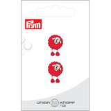 Prym Union Knopf Poly-Button Shank Sheep 18mm Red - Pack of 2
