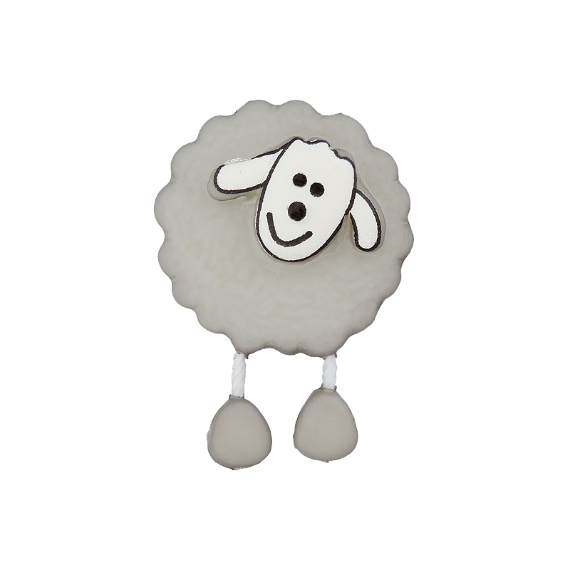 Prym Union Knopf Poly-Button Shank Sheep 18mm L-Grey - Pack of 2