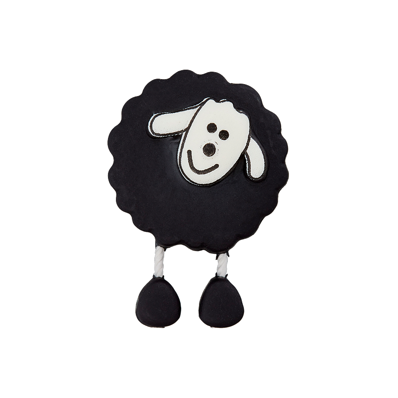 Prym Union Knopf Poly-Button Shank Sheep 18mm Black - Pack of 2