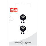 Prym Union Knopf Poly-Button Shank Sheep 18mm Black - Pack of 2