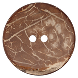 Prym Union Knopf Coconut Button 2 Hole 40mm M-Brown - Pack of 1