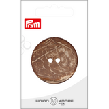 Prym Union Knopf Coconut Button 2 Hole 40mm M-Brown - Pack of 1