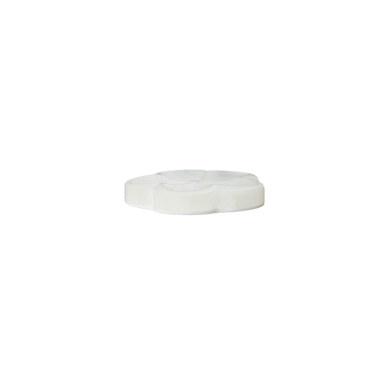 Prym Union Knopf Poly-Button 2 Hole Flower 18mm White - Pack of 3