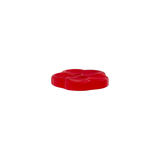 Prym Union Knopf Poly-Button 2 Hole Flower 18mm Red - Pack of 3
