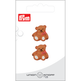 Prym Union Knopf Poly-Button Shank Bear 19mm Beige - Pack of 2