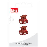Prym Union Knopf Poly-Button Shank Bear 19mm M-Brown - Pack of 2