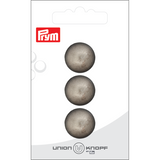 Prym Union Knopf Metal Button Shank 18mm Antique Silver - Pack of 3