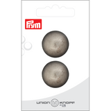 Prym Union Knopf Metal Button Shank 23mm Antique Silver - Pack of 2