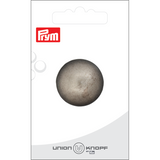 Prym Union Knopf Metal Button Shank 28mm Antique Silver - Pack of 1