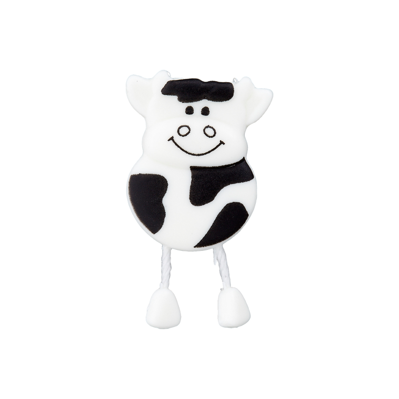Prym Union Knopf Poly-Button Shank Cow 18mm White - Pack of 2