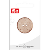 Prym Union Knopf Coconut Button 2 Hole 30mm L-Brown - Pack of 1