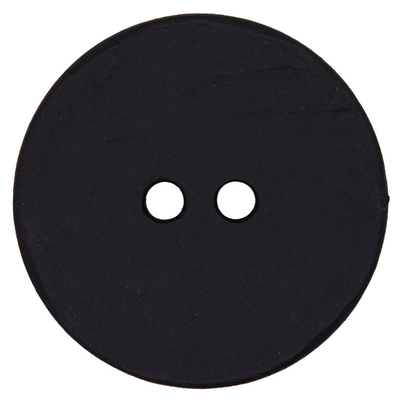 Prym Union Knopf Poly-Button 2 Hole 40mm Black - Pack of 1