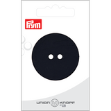 Prym Union Knopf Poly-Button 2 Hole 40mm Black - Pack of 1